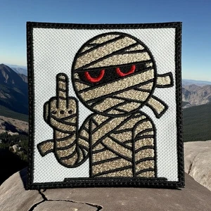 The Mummy Embroidery Patch Multi Sizes 3.05"X2.88-3.46"X3.28"-3.97"X3.75" - Picture 1 of 9