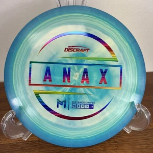 NUEVO Blue Swirl Discraft ANAX Distance Driver Rainbow Foil Paul McBeth 170-172 - Imagen 1 de 12