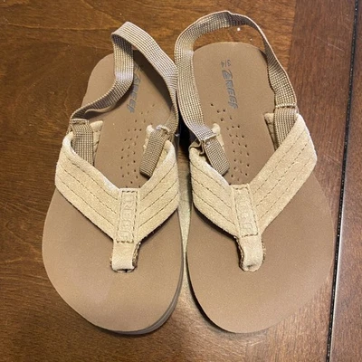 Sandalias de arrecife para niños pequeños talla 3/4 tostado beige neutro natural playa bebé naturaleza Foto 1 de 4