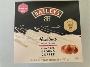 Baileys Hazelnut Irish Cream Coffee Pods 18 Count Medium Roast Smooth Flavor - Picture 1 of 4