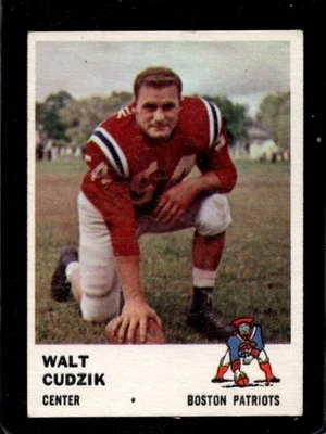1961 FLEER #182 WALT CUDZIK VG+ PATRIOTS *SBA11921 - Image 1 of 2