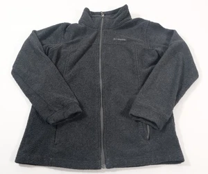 Columbia Youth Gray Fleece Zip Up Jacket Size M - Picture 1 of 6