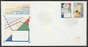 FDC P29 Netherlands 1980 2v Bridge Olympiad Valkenburg - Picture 1 of 1