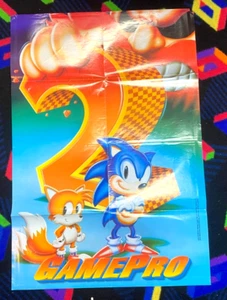 Sonic The Hedgehog 2 Sega Genesis GamePro Promo Poster 1993 - Bild 1 von 2