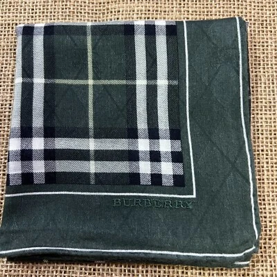 PAÑUELO ARTE CLÁSICO A CUADROS VERDE AGUACATE ALGODÓN HOMBRE PAÑUELO DE BOLSILLO 20" #B4 Foto 1 de 3