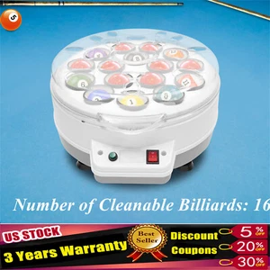 NUEVO Limpiador automático de bolas de billar/limpiador de billar 16 bolas pulidora de bolas de billar - Imagen 1 de 17