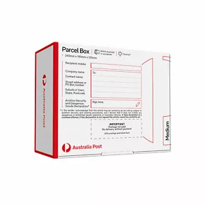 Australia Post Parcel Box Medium (240 x 190 x 120mm) – 100 Pack - Picture 1 of 1
