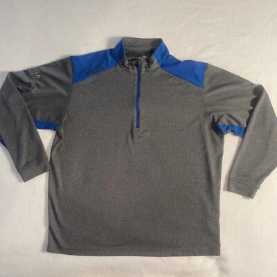 PING Sensorcool Size XL Mens Blue/Gray 1/2 Zip Golf Windshirt Pullover Jacket  - Image 1 of 4