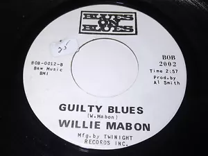 Willie Mabon: Guilty Blues / Poison Ivy 45 - Blues - Picture 1 of 1