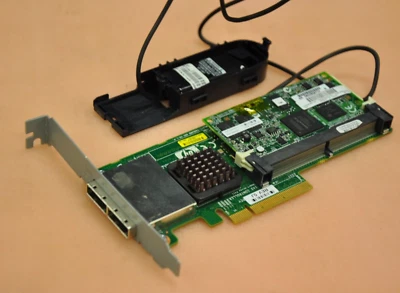 HP Smart Array P411/1G FBWC 2-ports Ext PCIe x8 SAS RAID Controller 572531-B21 - Image 1 of 2