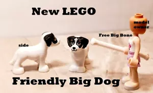 New LEGO Big Dog Free Bone White Black Ears Brown Terrier Bernard 3 color Canine - Picture 1 of 1