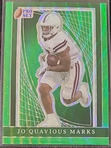 JO'QUAVIOUS MARKS 2024 Pro Set Metal Green Pulsar USC Trojans Mississippi State - Picture 1 of 2