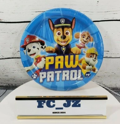 Platos de papel de fiesta PAW Patrol 9" (8ct) ~ NUEVOS ~ A MANO ~ LISTOS PARA ENVIAR Foto 1 de 4