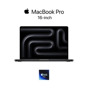 Apple MacBook Pro 16" (512GB SSD, M4 Pro, 24GB) Laptop - Space Black -(MX2X3X/A) - Picture 1 of 8