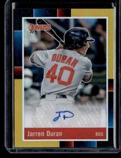 2022 Donruss #R88S-DU Jarren Duran Retro 1988 Signatures Gold Nm/M
