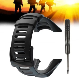 Correa de reloj de goma correa pulsera negra para Suunto Ambit2 S rojo Ambit3 Sport - Imagen 1 de 9