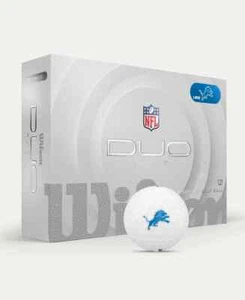 Pelotas de golf Wilson Staff Duo blandas + NFL Detroit Lions - Caja de 12 unidades - Imagen 1 de 1