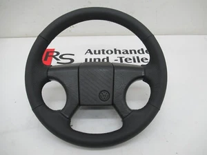 VW Golf 2 II 19E Leder Lenkrad Neu bezogen Echtleder schwarz 191419675A - Bild 1 von 11