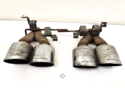 ✅ PARA 06-10 BMW E63 E64 M6 S85 Silenciador de escape trasero con puntas Silverline Foto 1 de 4