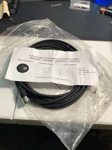 Phoenix Contact Cable 4 pin A-coded 4a max  24vdc US0009001 - Picture 1 of 4