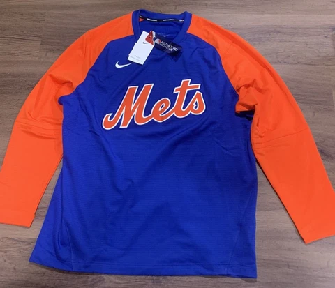 Nike AUTHENTIC COLLECTION MLB New York Mets LS PULLOVER SWEATSHIRT SZ 2XL NWT Cover