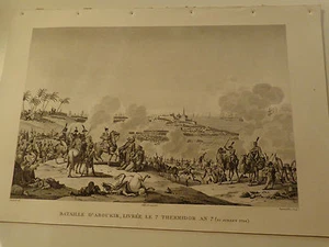 BATAILLE D'ABOUKIR 1799 Campagnes des français sous l'Empire Napoléon - Picture 1 of 1