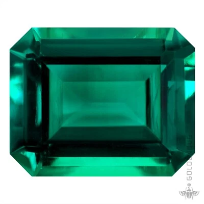 Emerald Genuine Octagon Clean Top Green Hydrothermal Gemstone Zambian Emerald EU - Image 1 of 4