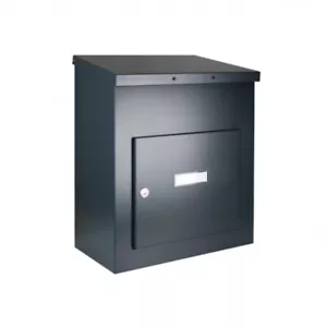 SALE! Parcel Box Delta M Lockable for Outdoor Use – Black – Now 40% Off - Picture 1 of 12