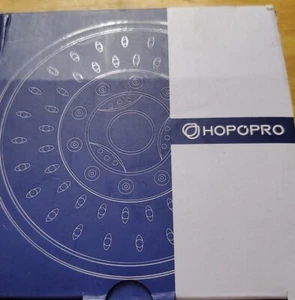 HOPOPRO High Pressure Shower Head 5 Settings Fixed Showerhead 4.1 Inch High Flow - Picture 1 of 3