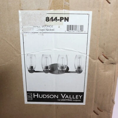 Hudson Valley Pamelia 灯浴支架套装 4 灯 8.5 英寸 H 灯泡不包括 — 第 1/4 张图片