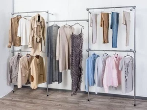 Kleiderständer Kleiderstange Garderobe Ankleidezimmer offener Kleiderschrank W06 - Bild 1 von 6