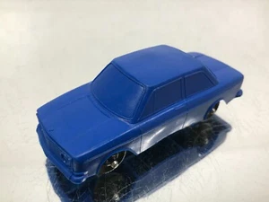 GALANITE SWEDEN VOLVO 142 SEDAN VINYL VINTAGE TOY -BLUE 1:43- GOOD - 460 - Imagen 1 de 4