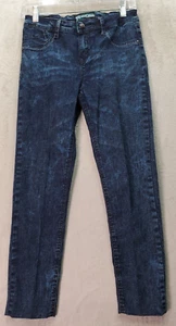 Imperial Star Jegging Jeans Girls Size 14 Blue Denim Cotton Beaded Straight Leg - Picture 1 of 8