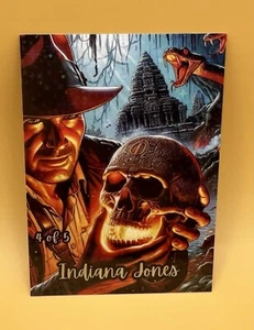 Indiana Jones 5 Of 5 Custom Art Card Star Sparkle  - Picture 1 of 2