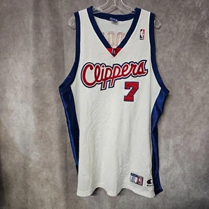 VTG Champion Authentic Los Angeles Clippers Lamar Odom 7 Jersey Mens 56 3XL Sewn - Picture 1 of 7