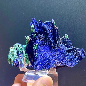130G BEST NATURAL Azurite/Malachite crystal slice minerals specimens - Picture 1 of 18