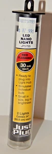 Woodland Scenics #JP5755 Solo Enchufe LED Nano Rojo Luces Intermitentes (2) 30 mA NUEVO - Imagen 1 de 3
