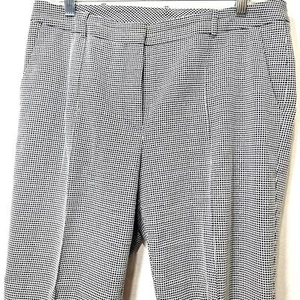 Hugo Boss Acrila Pants 6 White Black Check Slacks Texture Business Corpcore - Picture 1 of 13