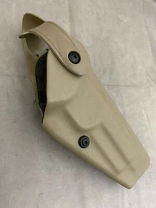 NEW Safariland Right Hand Pistol Holster w/Hood Guard Desert Tan Fits Beretta 92 - Picture 1 of 8