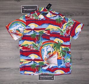 POLO RALPH LAUREN Mens Multi Floral Hawaiian Cruise Classic Fit Button Shirt NWT