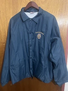 90s Vintage Honolulu Police On Cardinal Windbreaker Lined Jacket Xl Women’s Blu - Picture 1 of 4