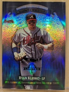 1997 Donruss LIMITED EXPOSURE #182 Ryan Klesko Paul O'Neill Refractor Braves