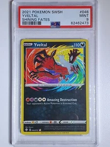 2021 Pokemon Yveltal 046/072 AMAZING RARE Shining Fates - PSA 9 - Picture 1 of 2
