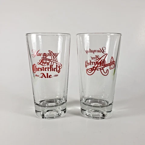 Atlanta Braves 20 oz Glass Tumbler "Yuengling Lord Chesterfield Ale" Cover