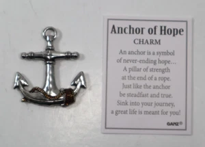 Y2 ANCHOR OF HOPE Pocket charm figurine Ganz - Picture 1 of 24
