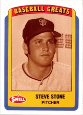 1990 Swell Baseball Greats Steve Stone #27 San Francisco Giants