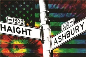 HAIGHT ASHBURY POSTER San Francisco Sammler Erinnerungsstücke BUNT 20x30 - Bild 1 von 1