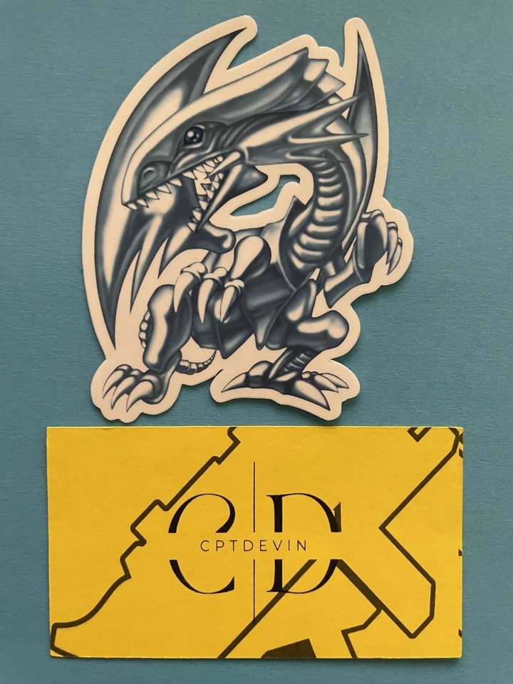 Blue-Eyes White Dragon ORIGINAL ART Waterproof Sticker 2.6'' x 3.2'' | Yu-Gi-Oh!