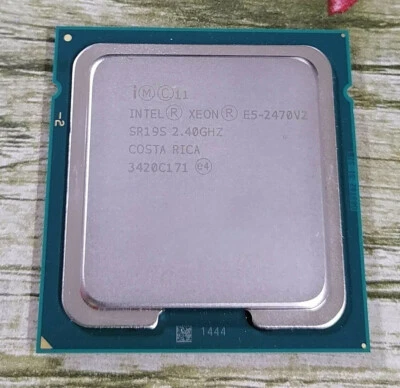 Pair of 2 Intel Xeon E5-2470 V2 CPU 10-Cores 2.4 GHz 25MB SR19S LGA135 Processor - Image 1 of 2