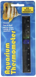LLC 43330972: Liquid Crystal Aquarium Thermometer Vertical - Picture 1 of 12